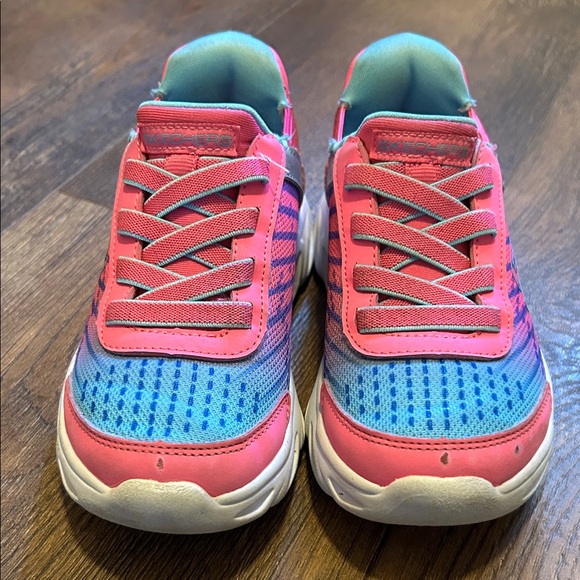 Skechers Pink and Blue Kids' Sneakers - Picture 2 of 8
